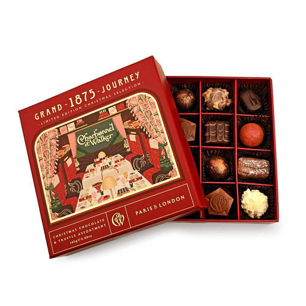 Charbonnel et Walker Grand 1875 Christmas Chocolate & Truffle Assortment 195g